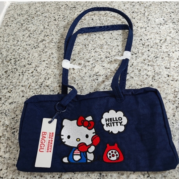 Rare Baggu x Hello Kitty Bowler Bag – Embroidered Phone, Sold-Out Colorway 🎀 - Picture 4 of 4